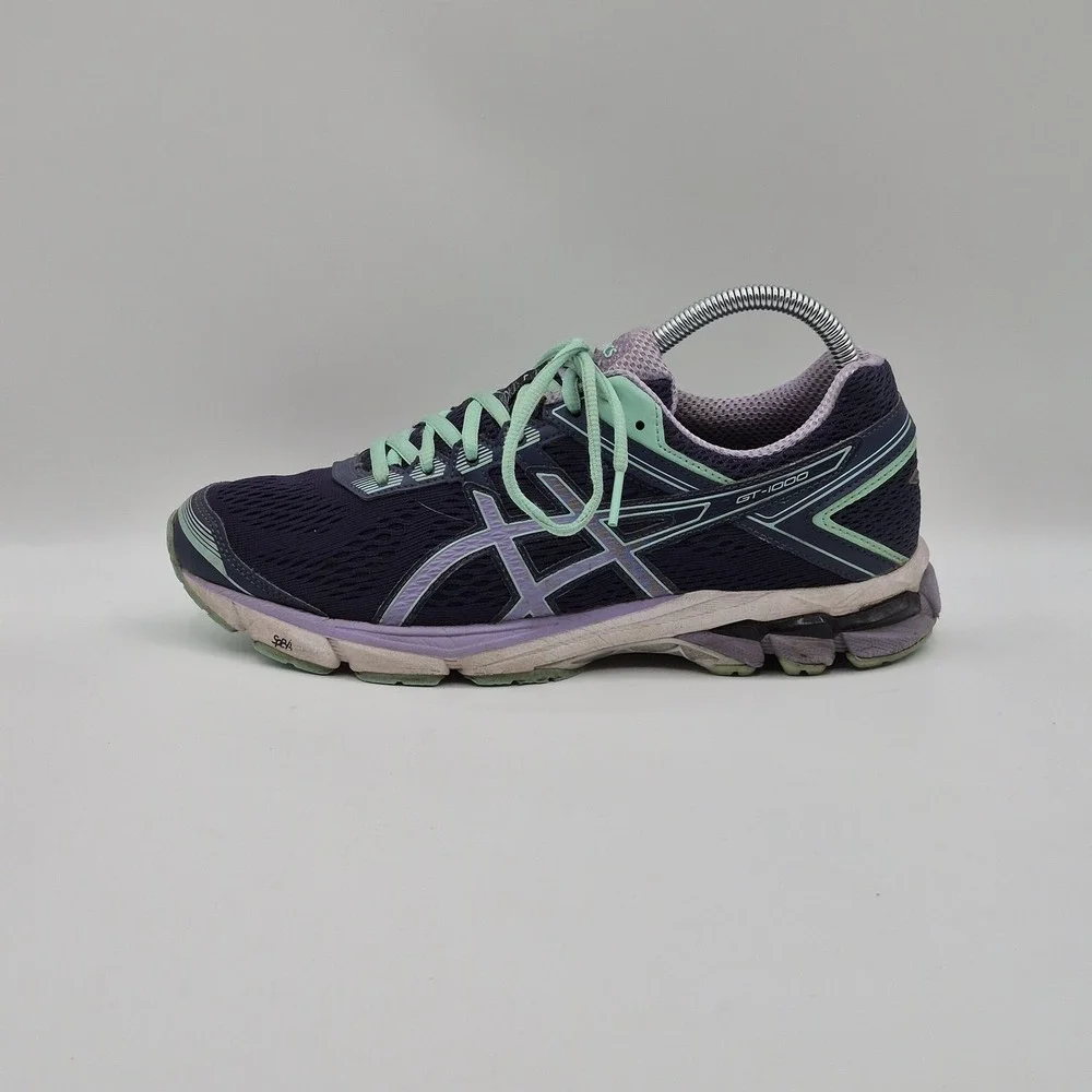 Asics GT-1000 Shoes Womens Size 9 Blue Mesh Running Athletic Sneakers T5A8N
